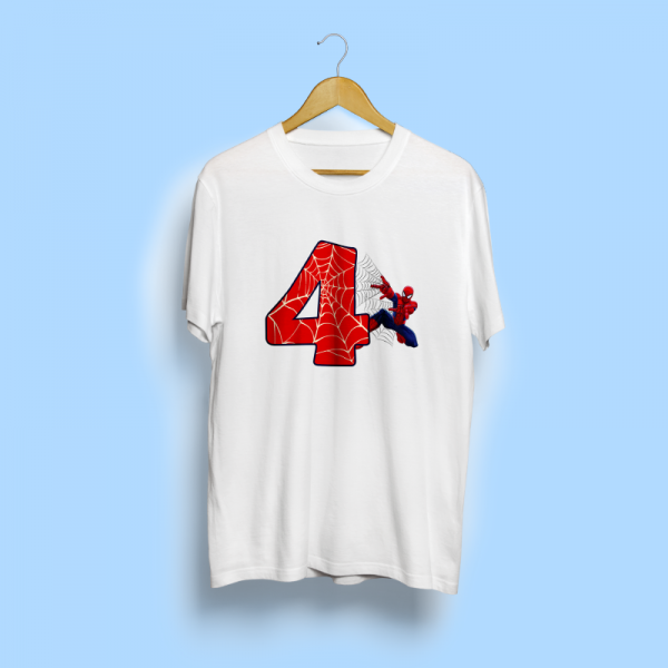 Camiseta personalizada Spider-man cumpleaños niñas niños infantil añitos personalización cumpleaños